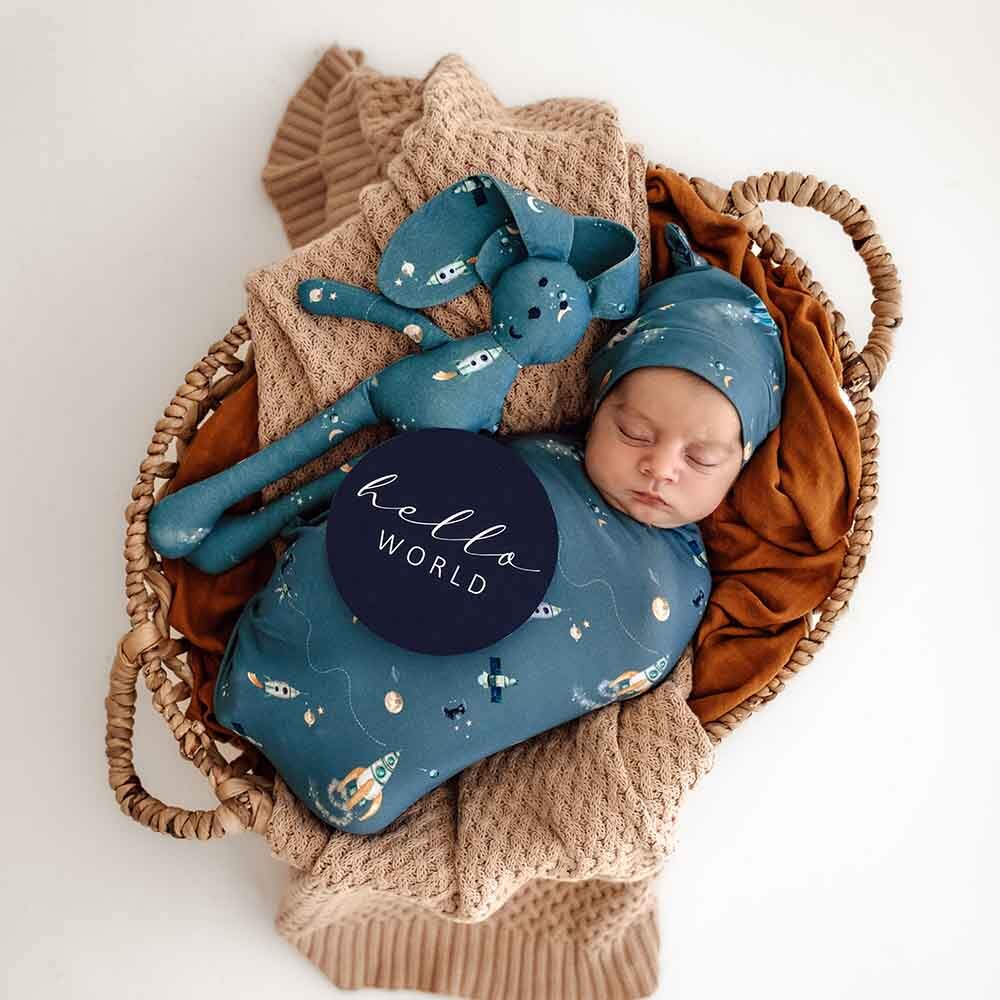 Snuggle Swaddle & Beanie Set