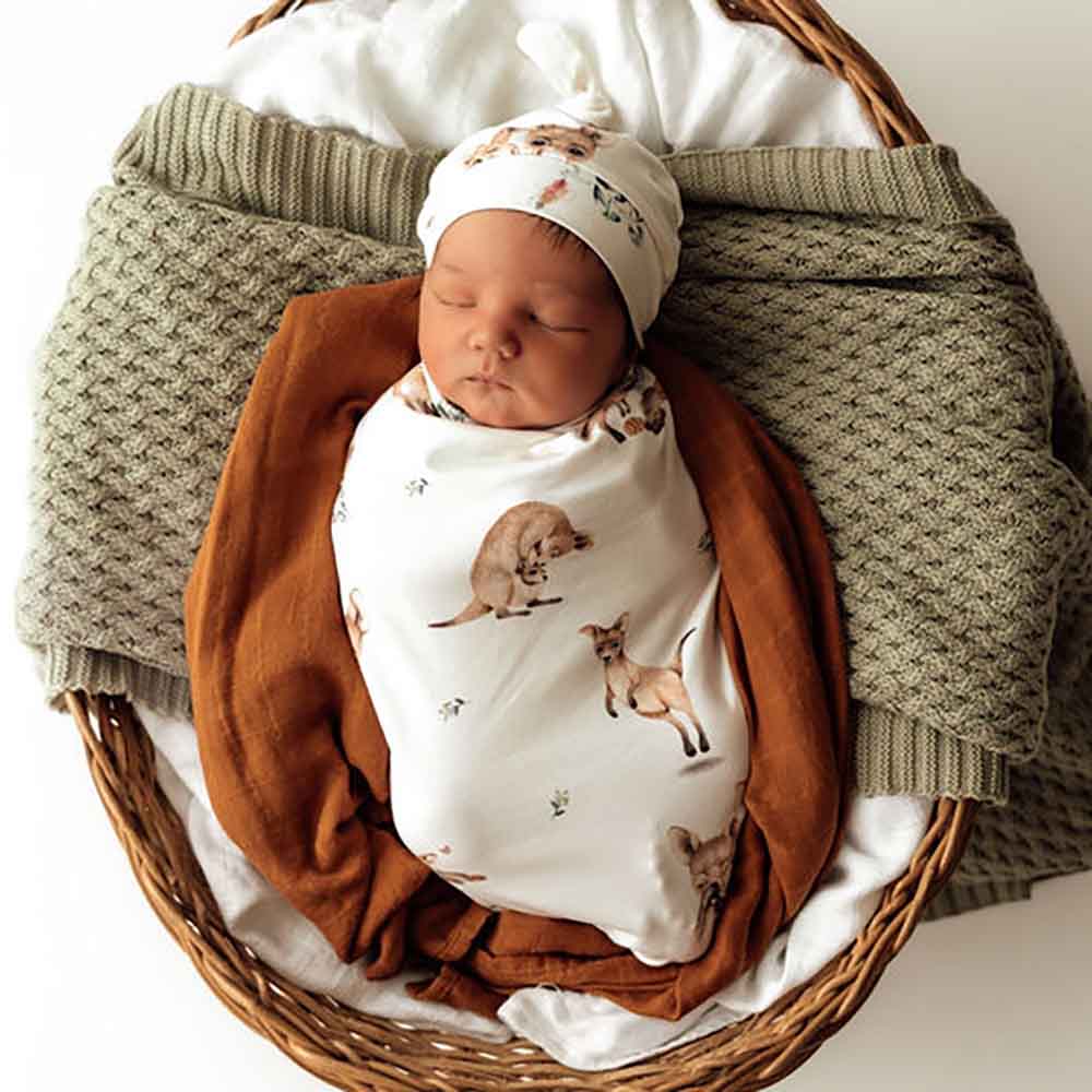 Snuggle Swaddle & Beanie Set