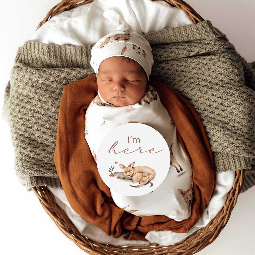 Snuggle Swaddle & Beanie Set