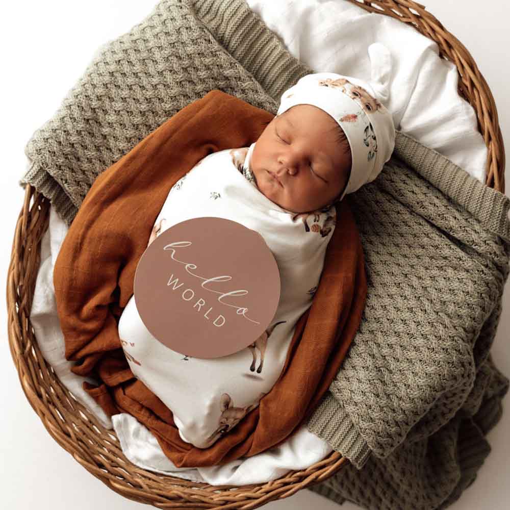 Snuggle Swaddle & Beanie Set