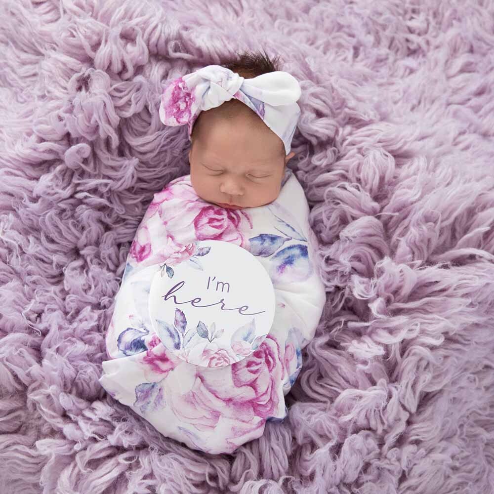 Snuggle Swaddle & TopKnot set