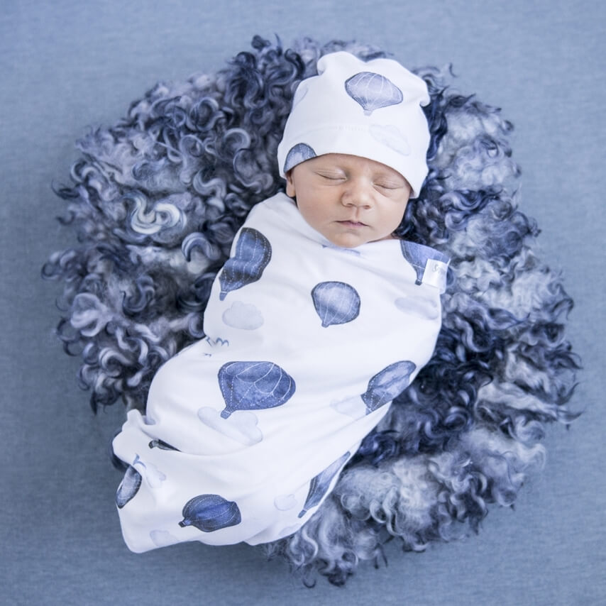 Snuggle Swaddle & Beanie Set