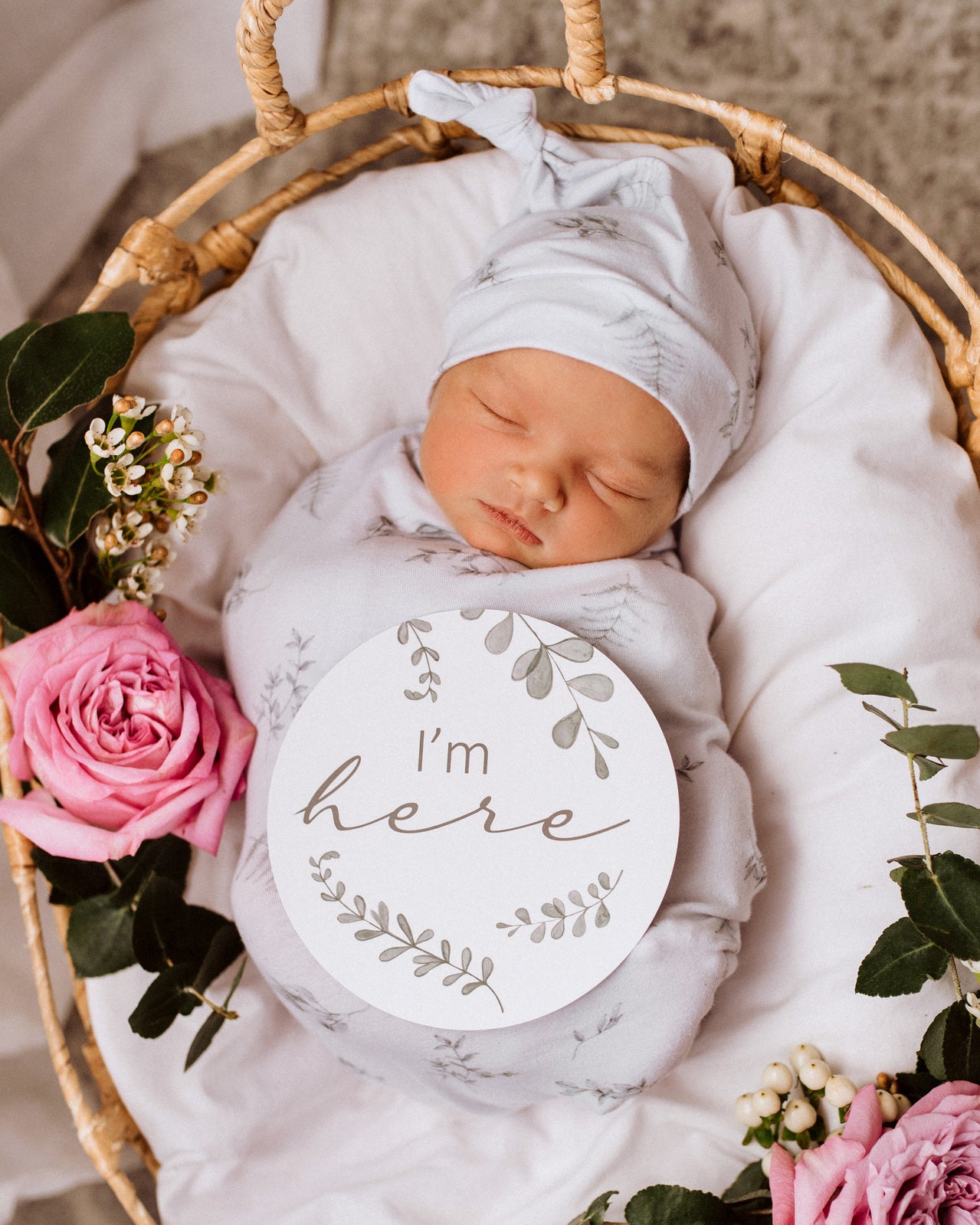 Snuggle Swaddle & Beanie Set