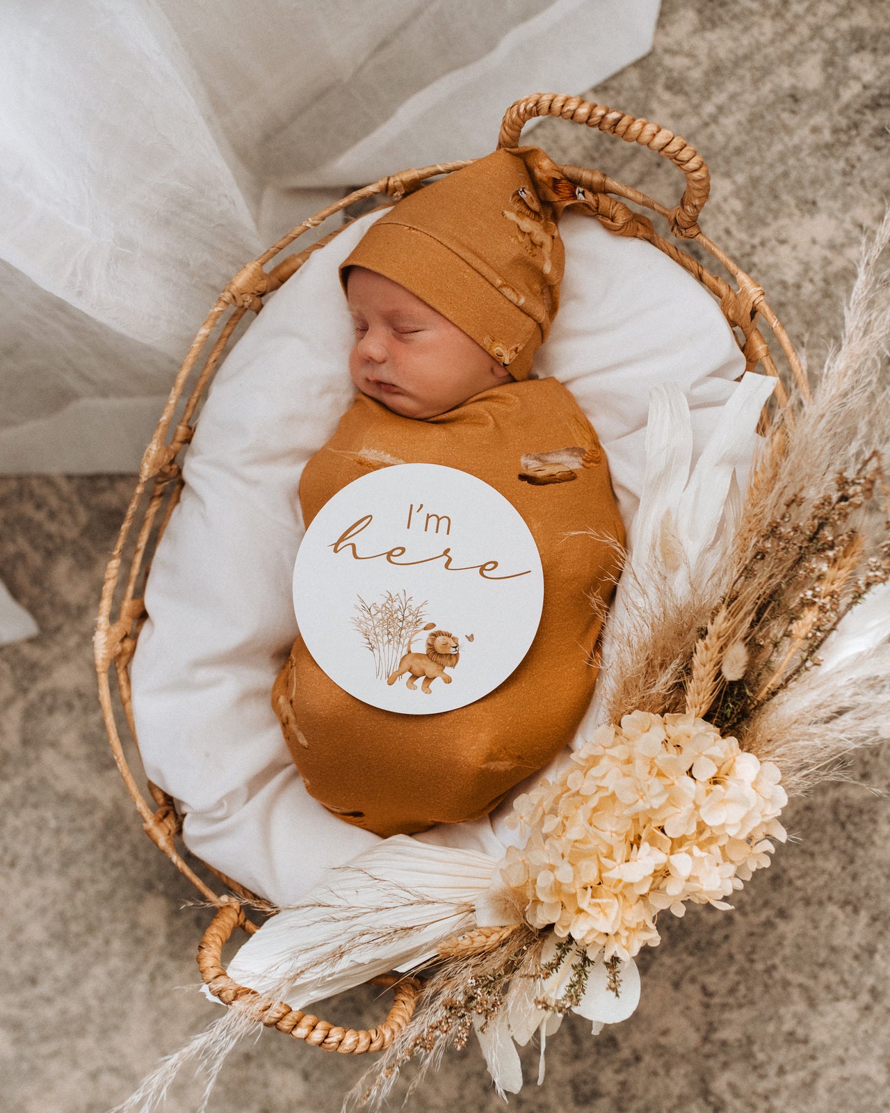Snuggle Swaddle & Beanie Set