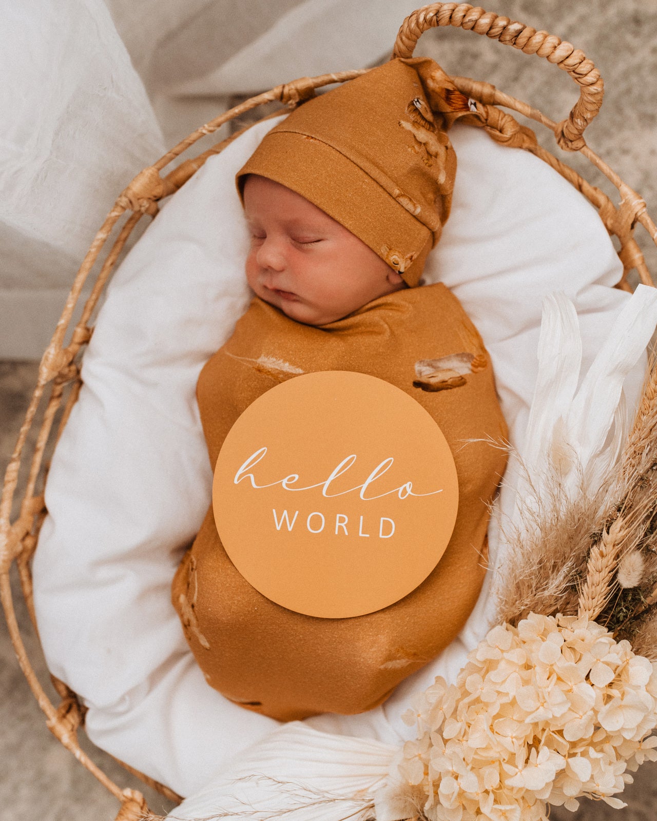 Snuggle Swaddle & Beanie Set
