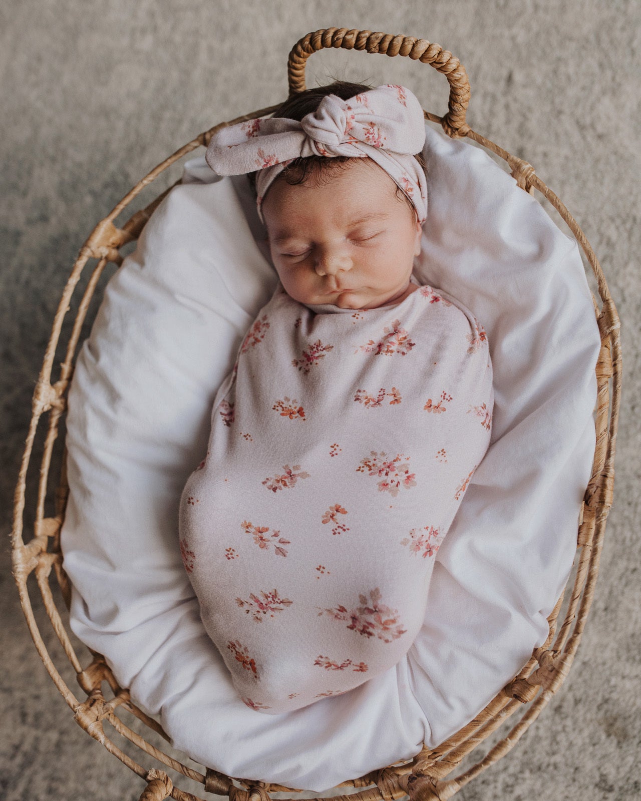 Snuggle Swaddle & TopKnot set