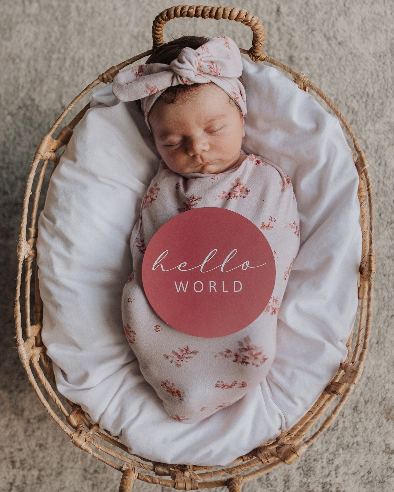 Snuggle Swaddle & TopKnot set