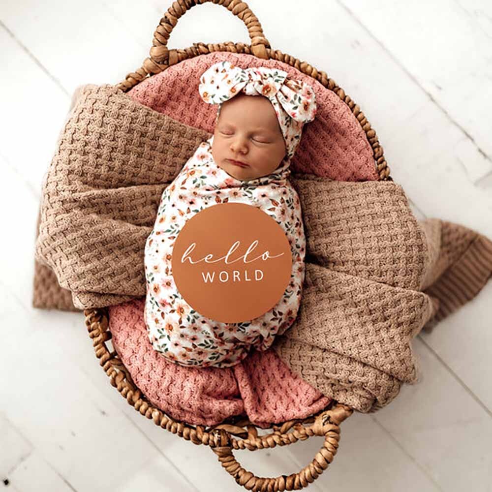 Snuggle Swaddle & TopKnot set