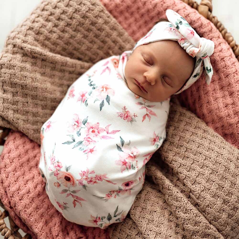 Snuggle Swaddle & TopKnot set