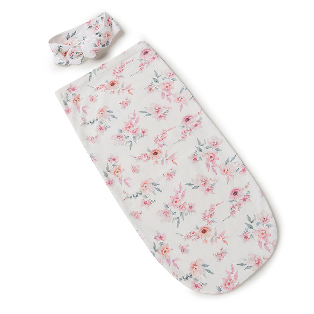 Snuggle Swaddle & TopKnot set
