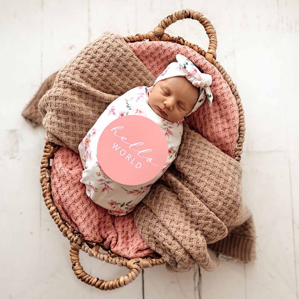 Snuggle Swaddle & TopKnot set