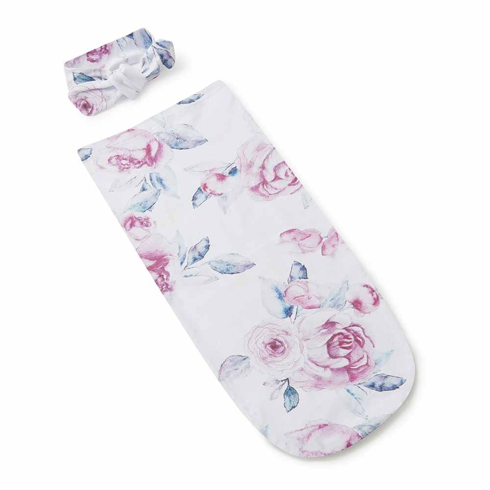 Snuggle Swaddle & TopKnot set