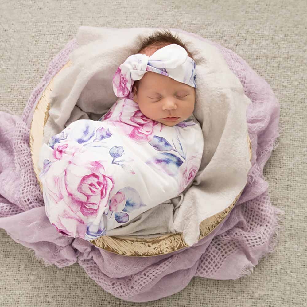 Snuggle Swaddle & TopKnot set