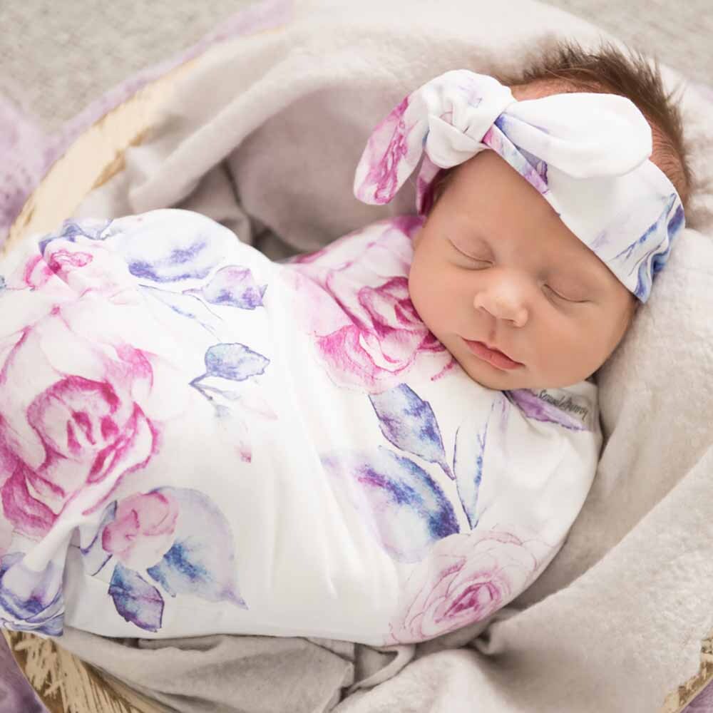 Snuggle Swaddle & TopKnot set