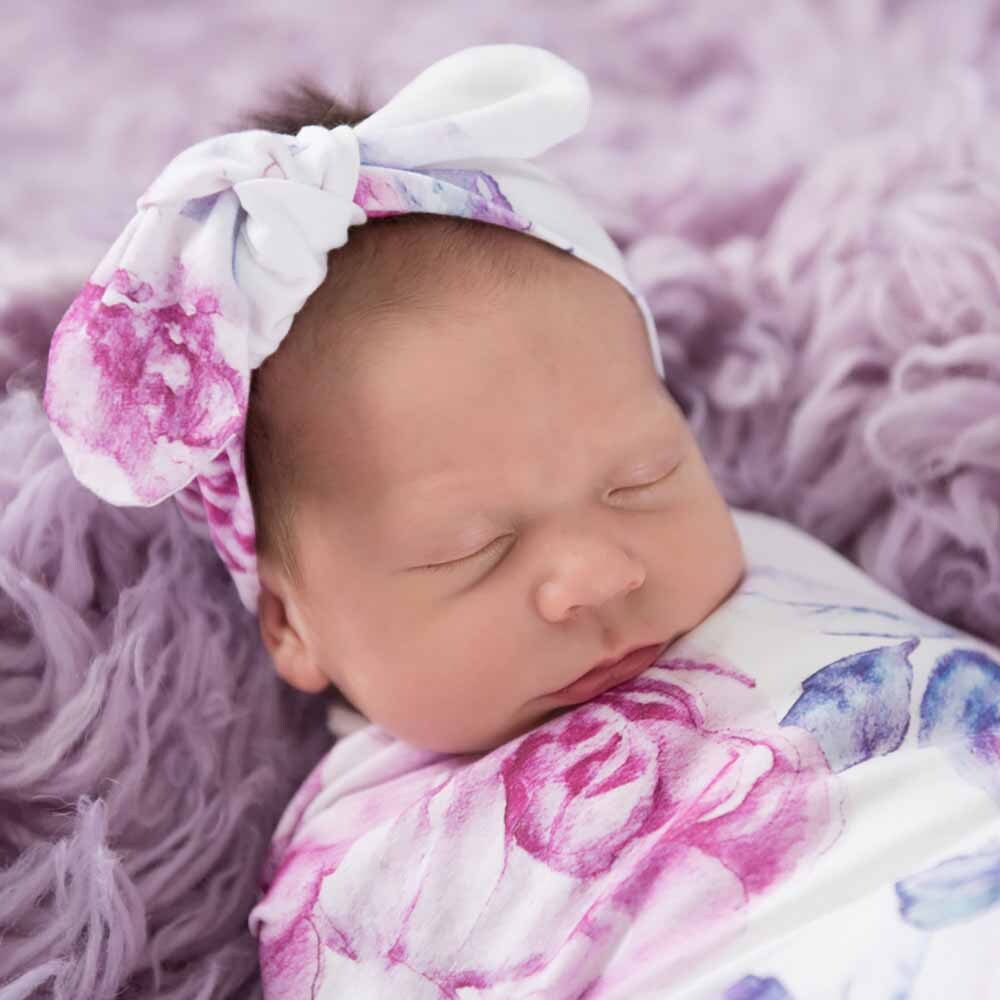 Snuggle Swaddle & TopKnot set