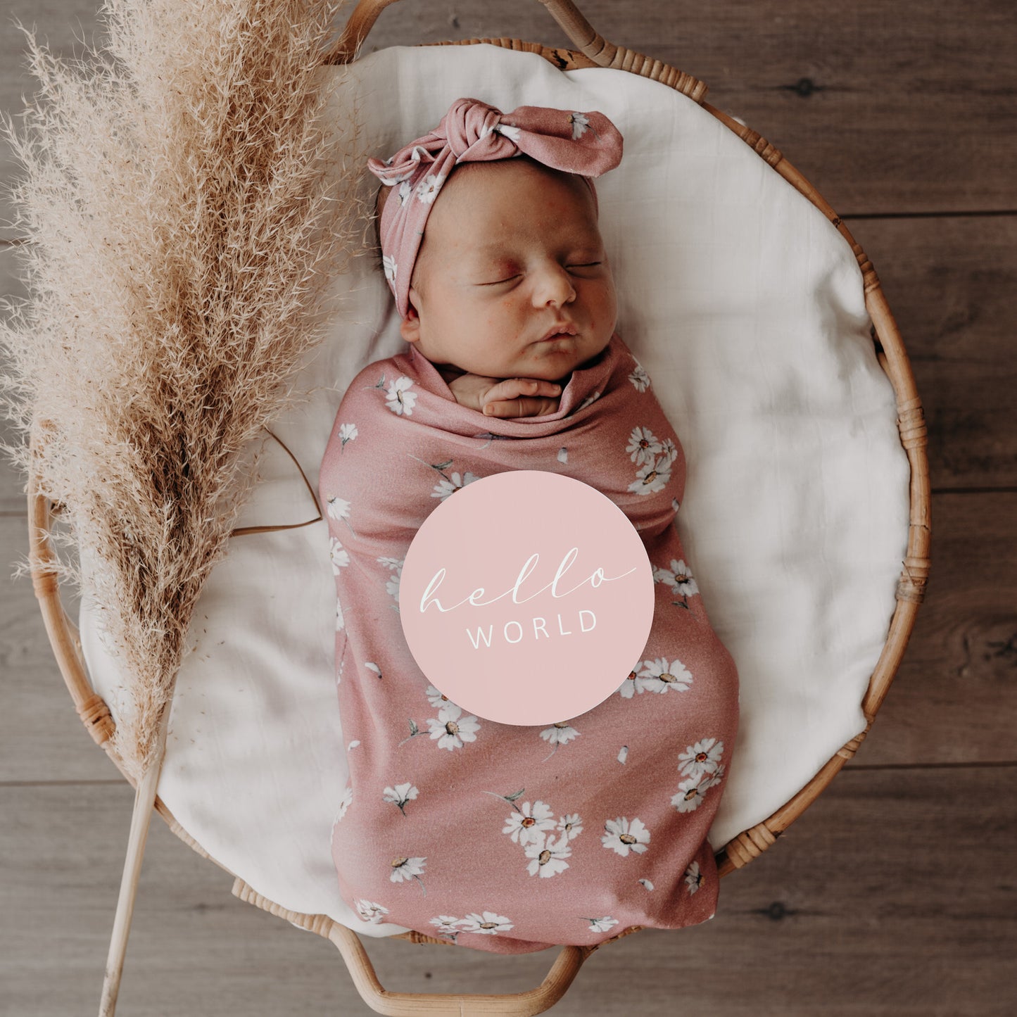 Snuggle Swaddle & TopKnot set