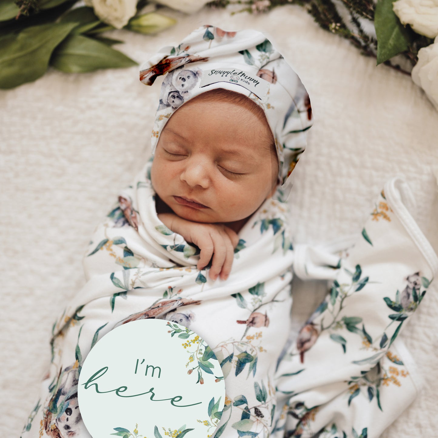 Snuggle Swaddle & Beanie Set