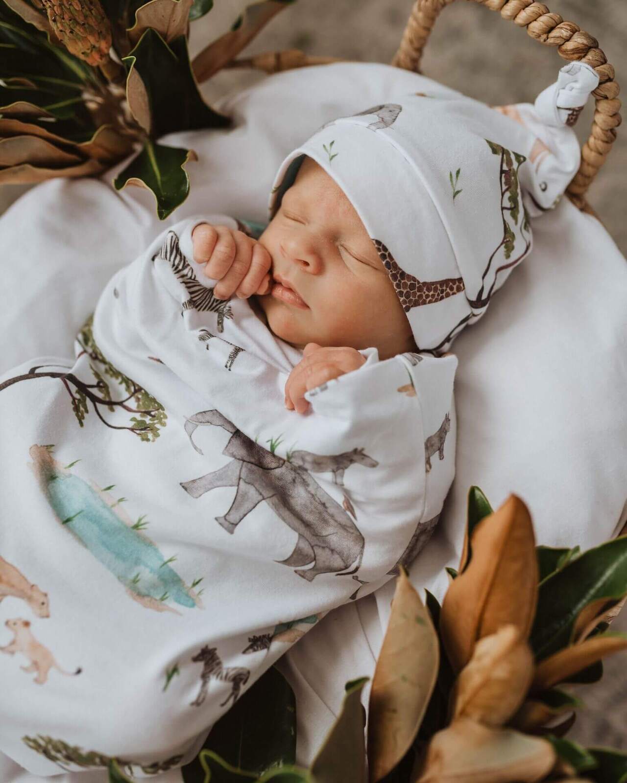 Snuggle Swaddle & Beanie Set