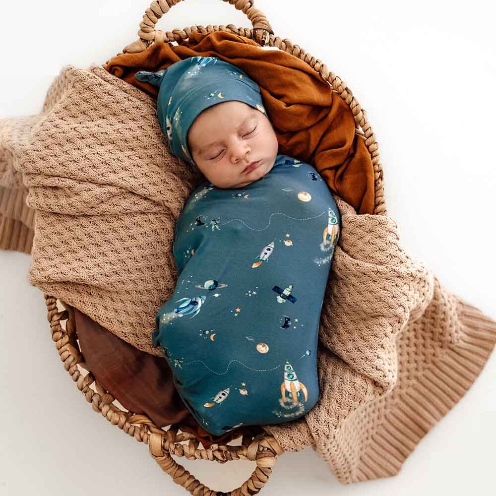 Snuggle Swaddle & Beanie Set