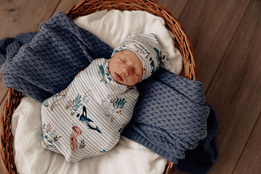 Snuggle Swaddle & Beanie Set